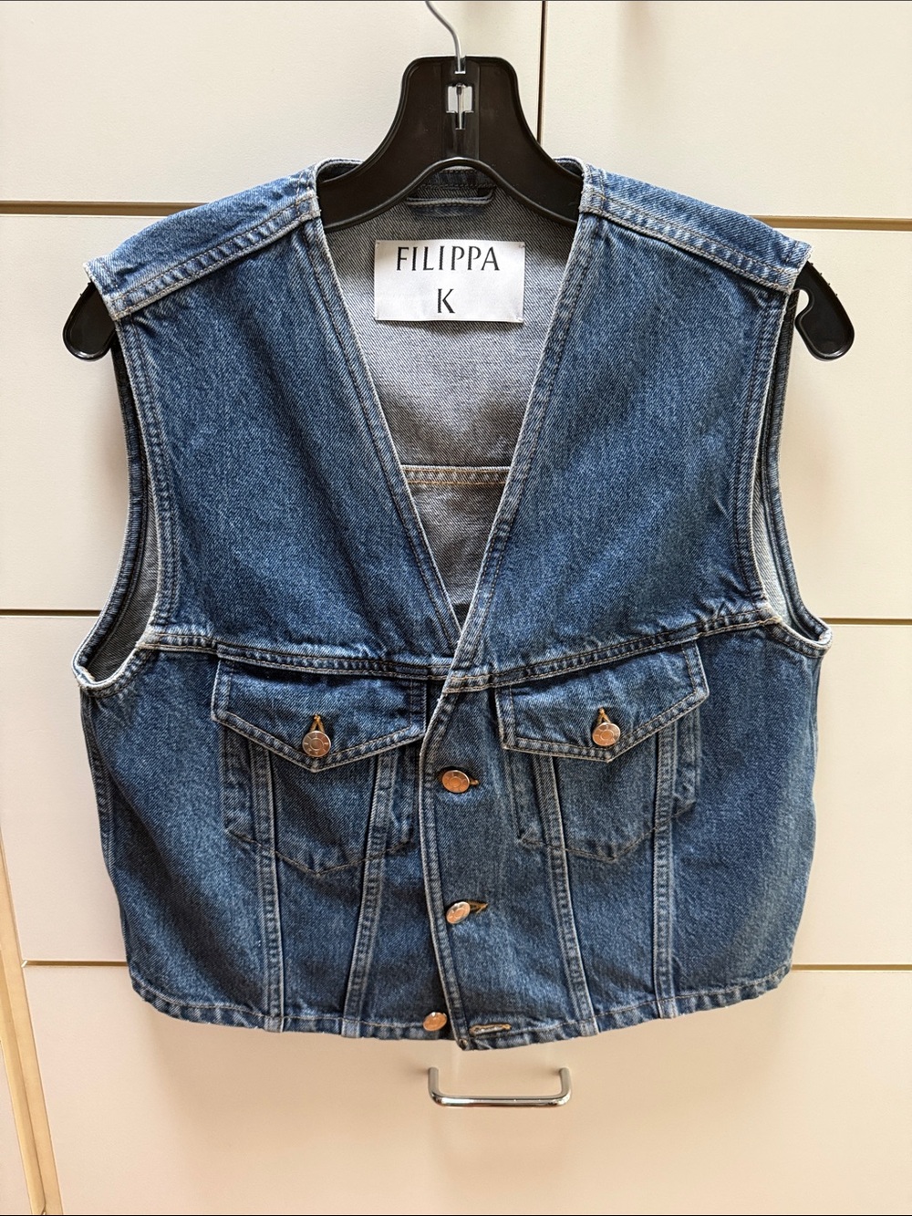 Filippa K Women's Blue Denim Vest